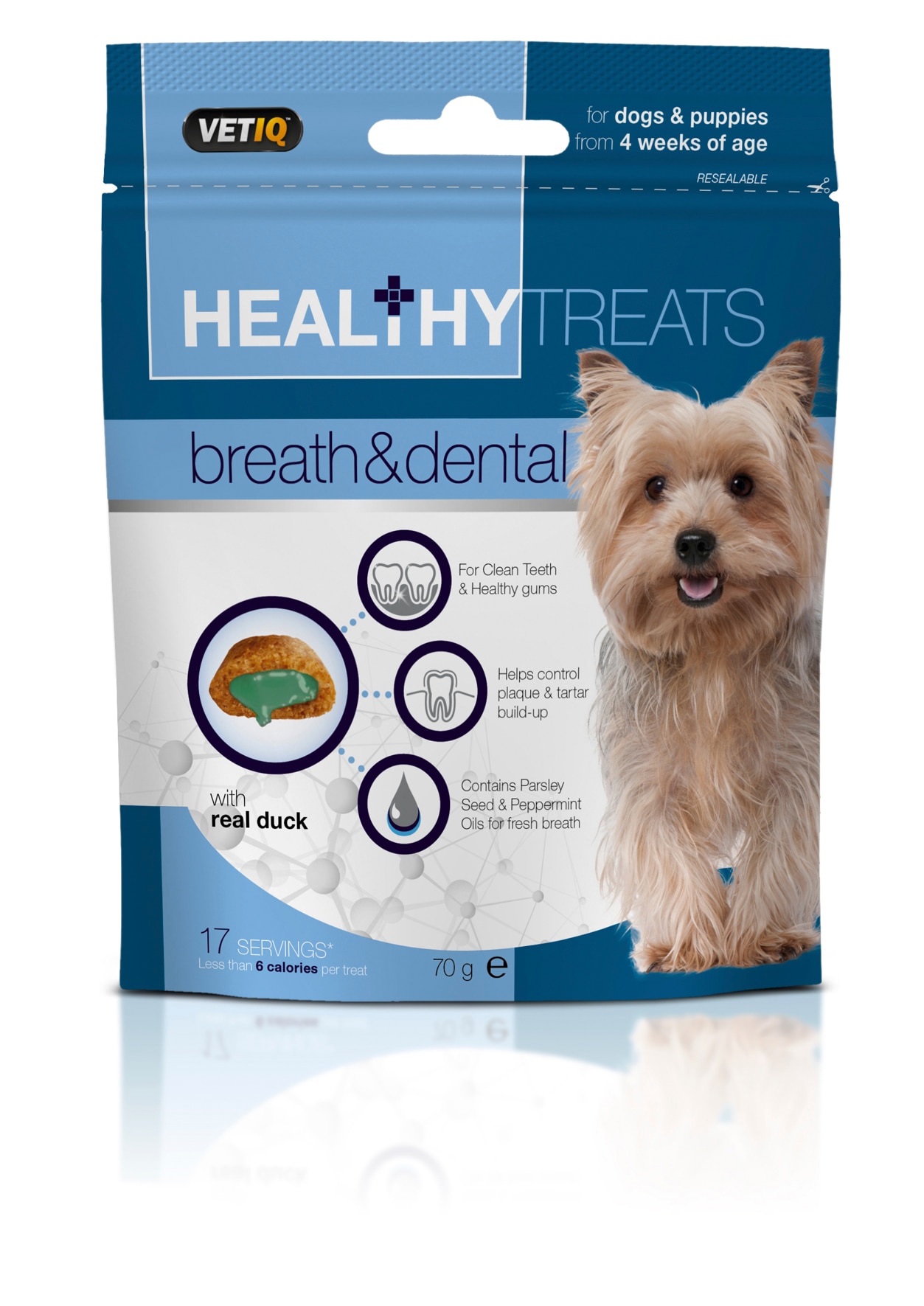 Mark & Chappell Breath & Dental Care Dog Treats - 70g